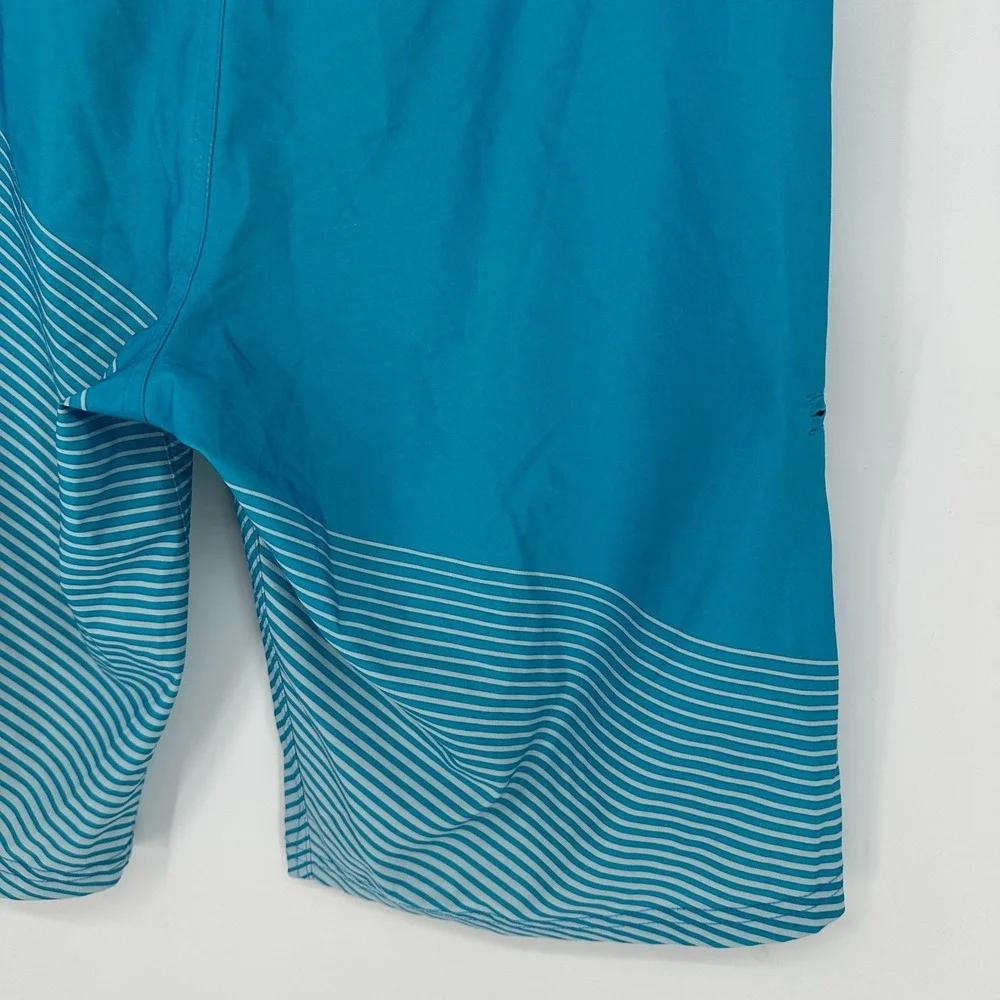 Nike Medium Board Shorts swimwear Mens blue size 34 drawstring